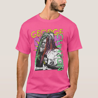 T-shirt Womens George Clinton Funkadelic Comic Burst VNeck