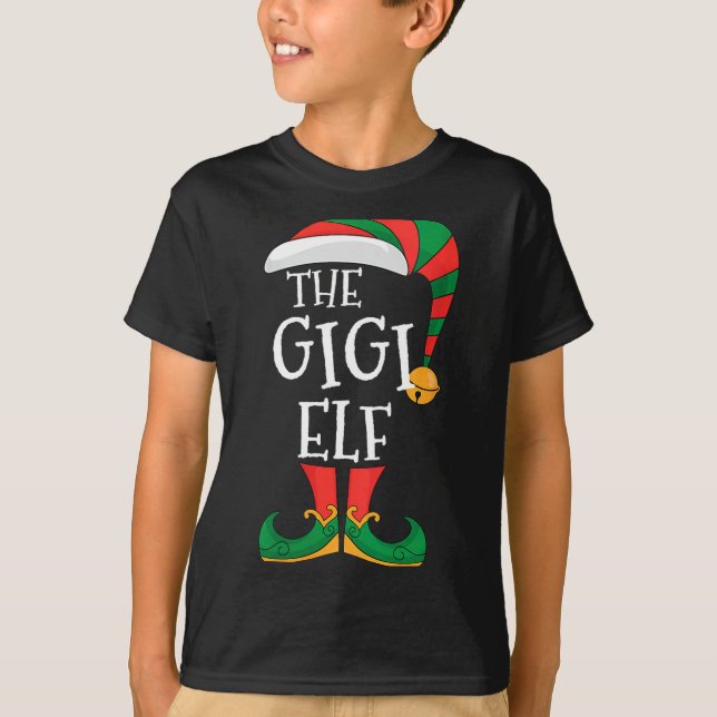 T-shirt Womens Gigi Elf Xmas Matching Pajamas Group Christ (Devant)