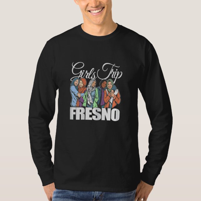 T-shirt Womens Girls Trip Fresno   Melanin Bestie & Best F (Devant)