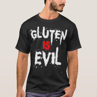 T-shirt Womens Gluten Est Mal Drôle Gluten Sans Nourriture