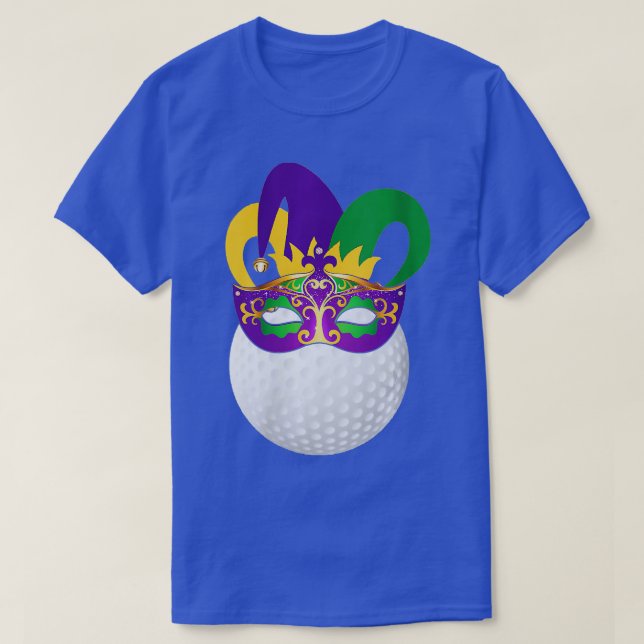 T-shirt Womens Golf Portant Mardi Gras Carnival Mask Golf (Design devant)