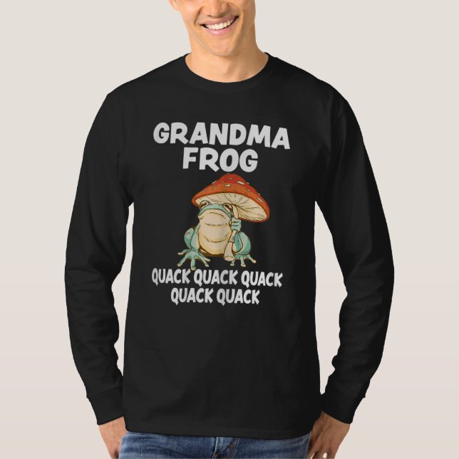 T-shirt Womens Grandma Frog Animal Pun Love Amphibian Toad (Devant)