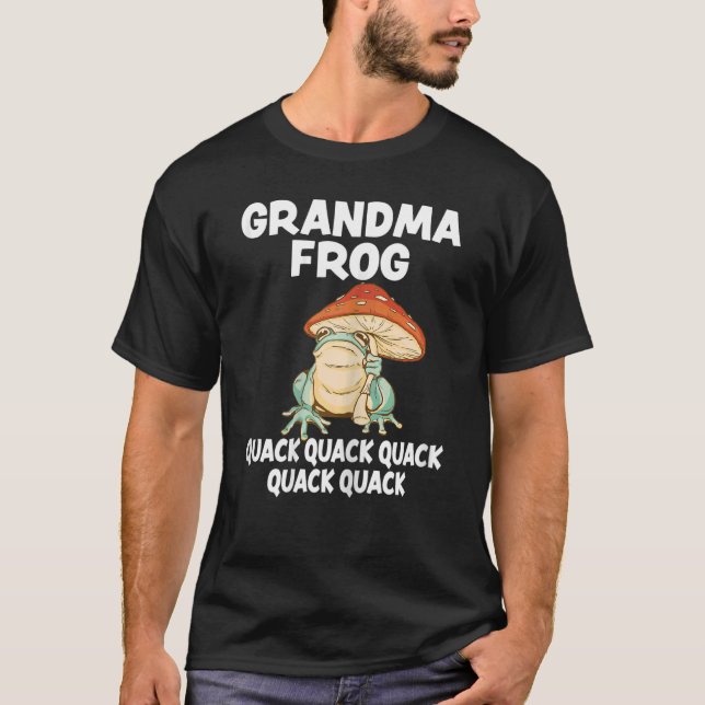 T-shirt Womens Grandma Frog Animal Pun Love Amphibian Toad (Devant)
