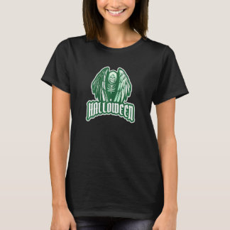 T-shirt Womens Green Skeleton Women Grim Reaper Hallowee