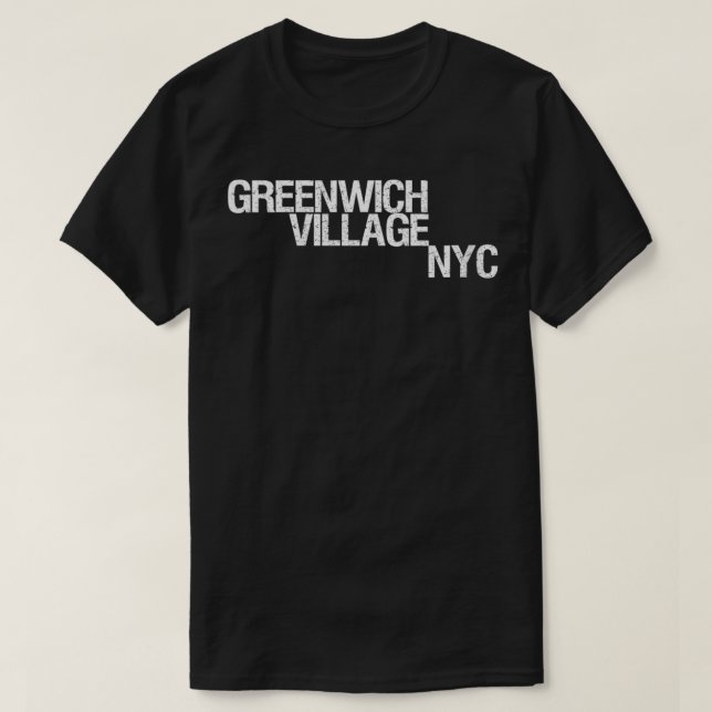 T-shirt Womens Greenwich Village NYC, New York City Gear, (Design devant)