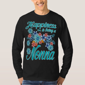 T-shirt Womens Happiness est une nonna Fête des Mères Gif