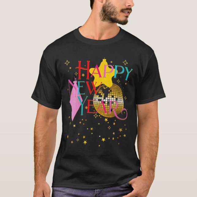 T-shirt Womens Happy New Years Eve Party Supplies 2026 Mat (Devant)