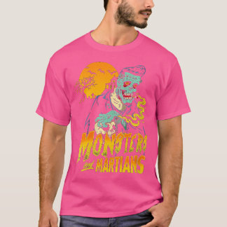 T-shirt Womens Horror Art - Monsters Martians Logo - Psyc