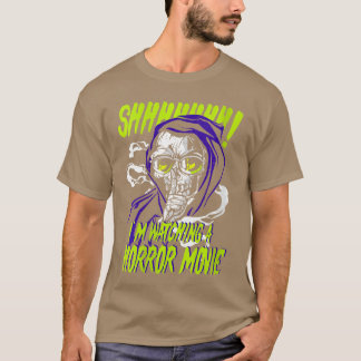 T-shirt Womens Horror movies Shushing Monster Im watching 
