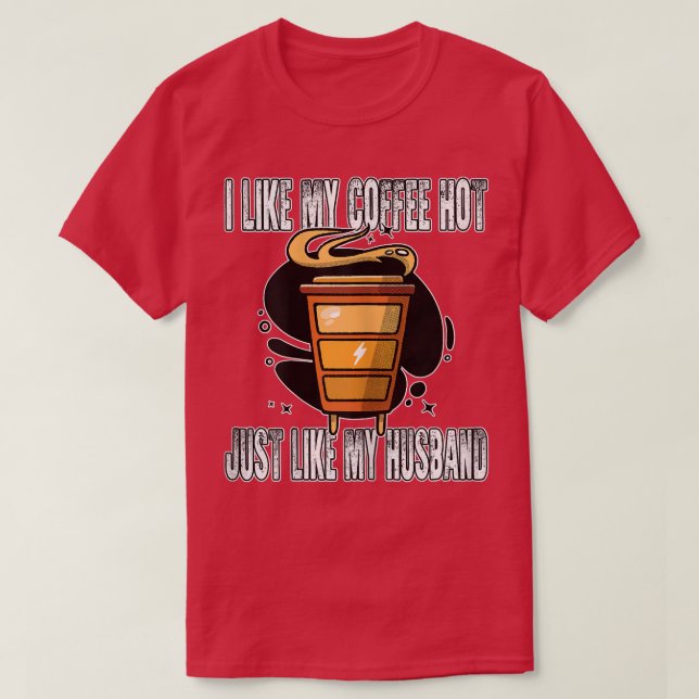 T-shirt Womens I like my Coffee (Design devant)