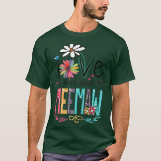 T-shirt Womens I Love Being Called Meemaw Sunflower Gifts 