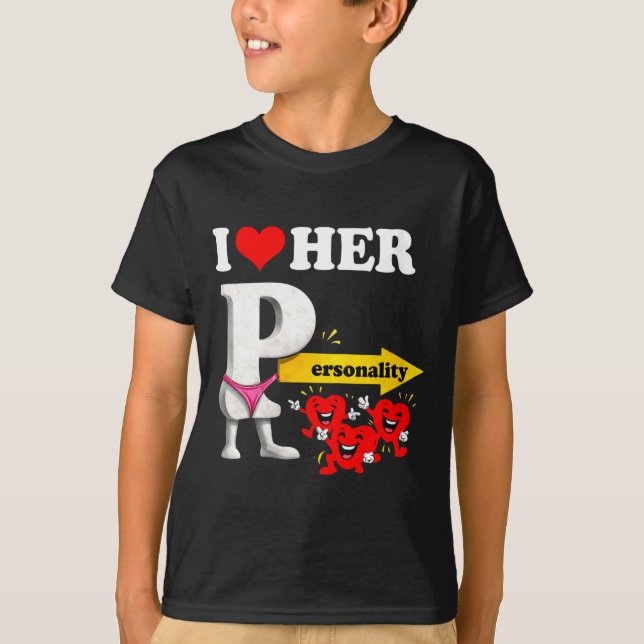 T-shirt Women's I Love Her Ity Funny Valentine's Day Coupl (Devant)