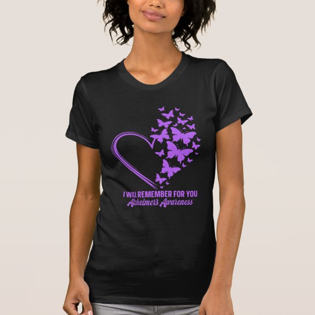 T-shirt Women's I Will Remember For You Alz. Awareness Tee (Devant)