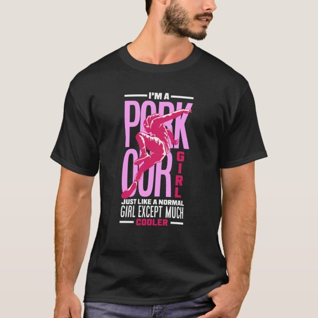 T-shirt Womens I'm A Parkour Girl Parkour Girl (Devant)