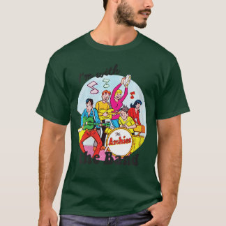 T-shirt Womens Im Withhe Band Archie Comics VNeck vintage
