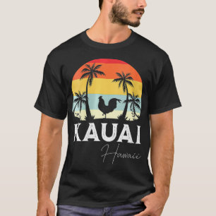 T-shirt Womens Kauai Hawaii Chicken Lover Souvenir VNeck