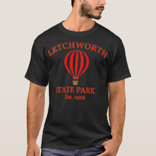 T-shirt Womens Letchworth State Park New York Hot Air Ball