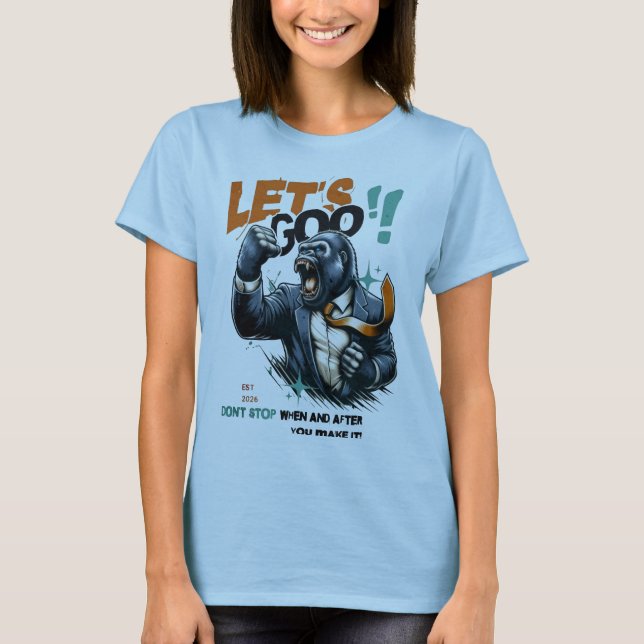 T-SHIRT WOMEN'S LET'S GOO LESSONS LEARN T SHIRT  (Devant)