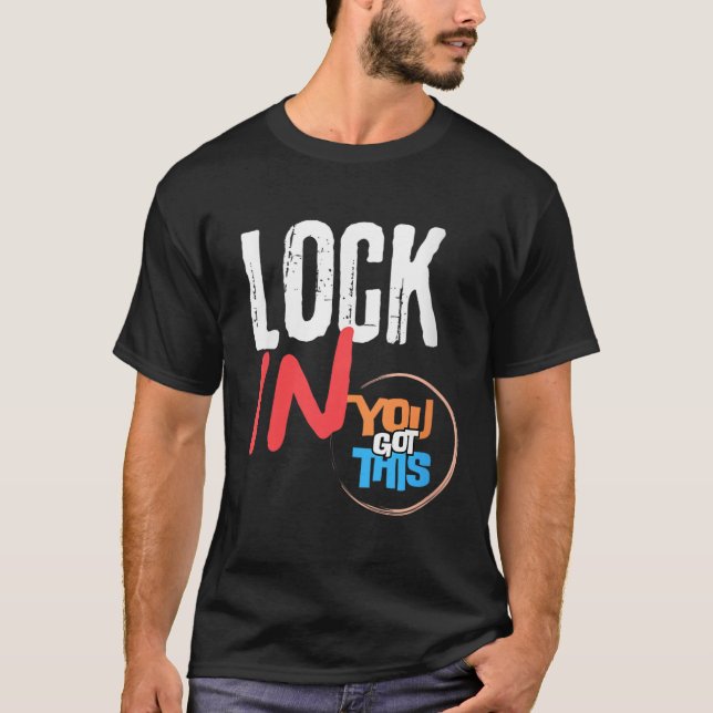 T-shirt Womens Lock In You Got This Teacher Testing Motiva (Devant)