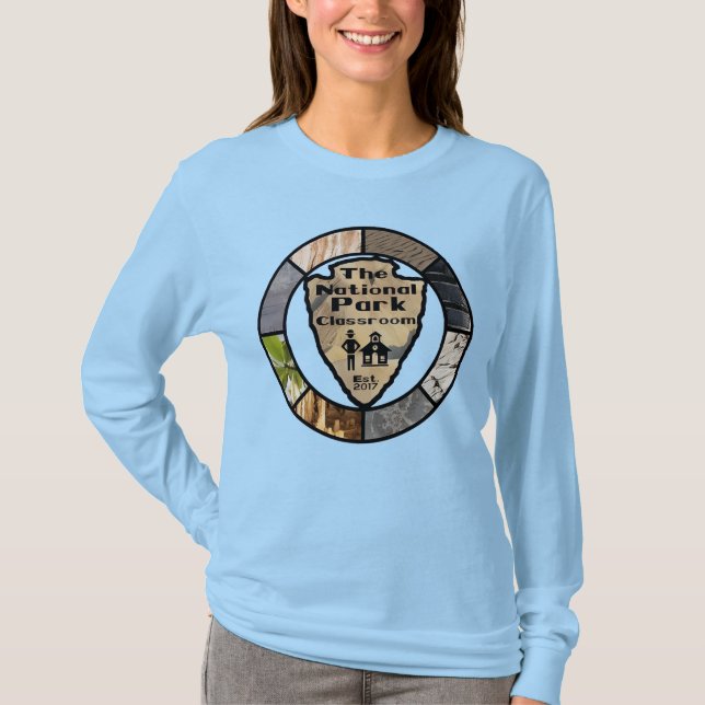 T-shirt Women's Long-sleeve National Park Classroom (Devant)