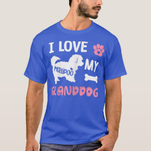 T-shirt Womens Maltipoo Dog Grandma Venin I Love My Grandd