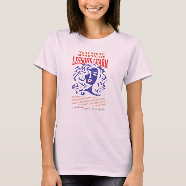 T-SHIRT WOMEN'S MANIPULATE LESSONS LEARN T SHIRT  (Devant)