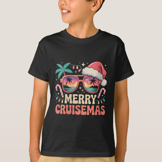 T-shirt Womens Merry Cruisemas 2025 2026 Christmas Santa R (Devant)