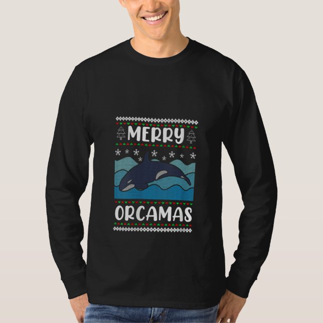 T-shirt Womens Merry Orcamas Orca diver marine biologist V (Devant)