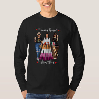T-shirt Womens Mexican Lesbian Lgbtq Heritage Born In Mexi