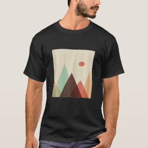 T-shirt Womens Moderne minimaliste montagne esthétique bac