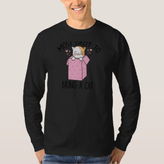 T-shirt Womens Most Likely To Bring Home A Cat Cute Cat C