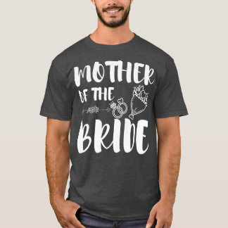 T-shirt Womens Mother of The Bride for Funny Wedding Famil