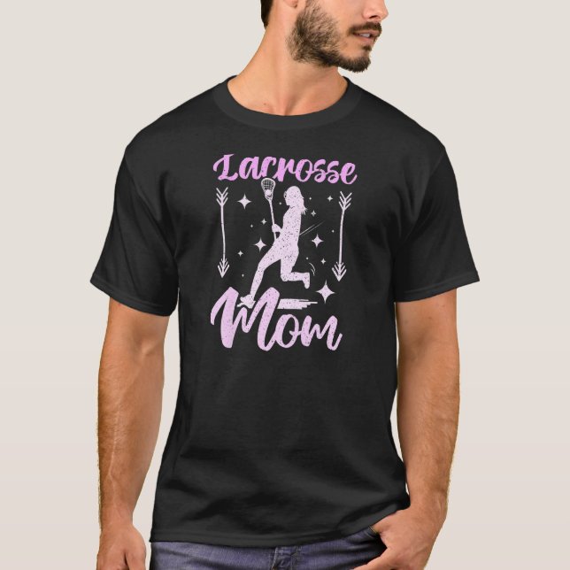 T-shirt Womens Mothers Day Mommy Lacrosse Mom Premium (Devant)