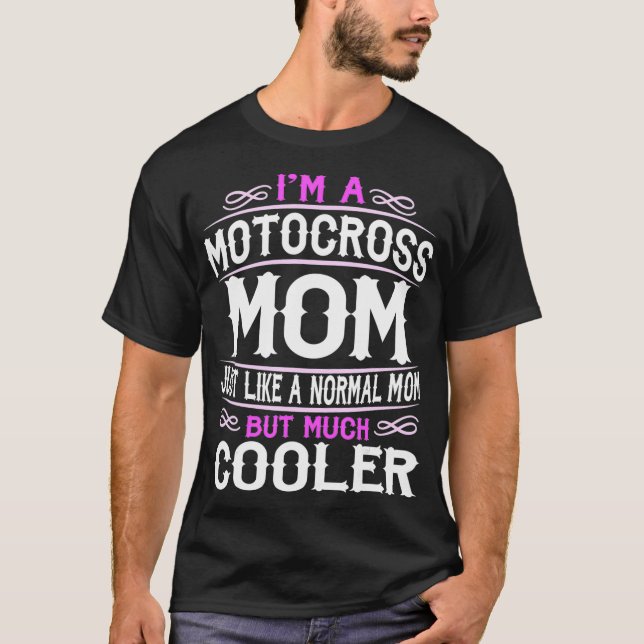 T-shirt Womens Motocross Mom Cute Sporting Mom Gift (Devant)