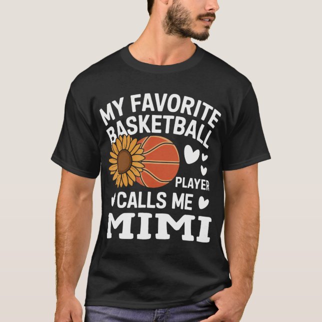 T-shirt Womens My Favori Basketball Player Me Appelle Mimi (Devant)