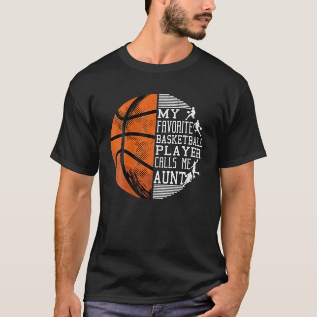 T-shirt Womens My Favori Basketball Player Me Appelle Tant (Devant)