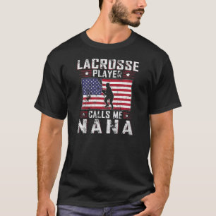 T-shirt Womens My Favori Lacrosse Player Me Appelle Nana M