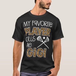T-shirt Womens My Favori player me téléphone Gigi Lacrosse