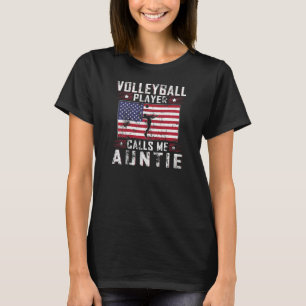 T-shirt Womens My Favori Volleyball Player Me Appelle Tant