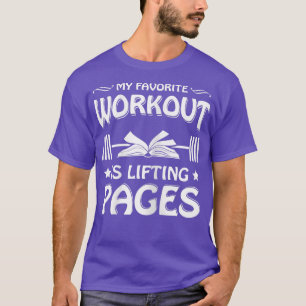T-shirt Womens My Favori Workout Is Lifting Pages Lecture