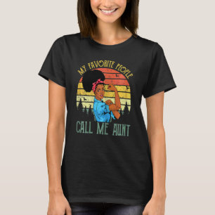 T-shirt Womens My Favorite People Call Me Aunt Mother's Da