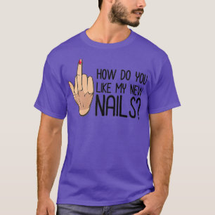 T-shirt Womens Nail Tech Design Cosmetologist Manicure
