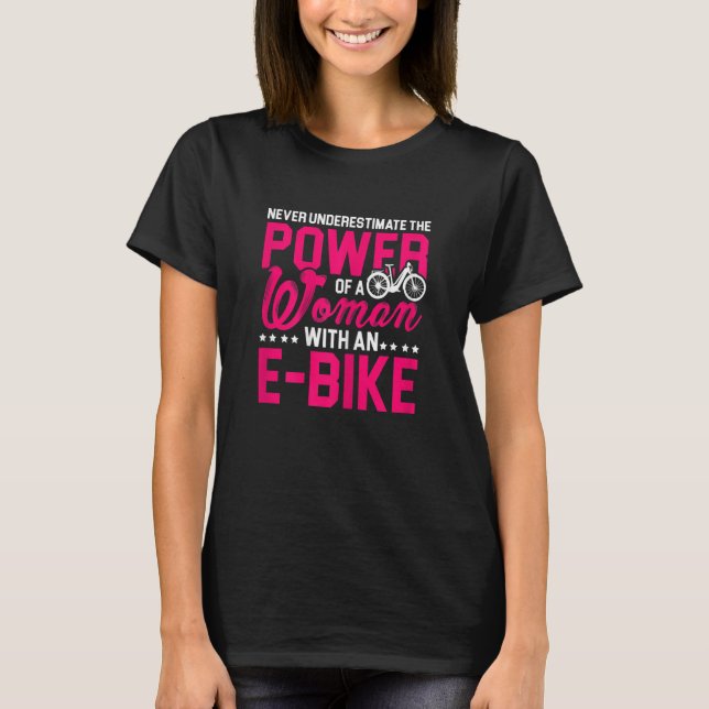 T-shirt Womens Never Underestimate The Power Of A Woman Wi (Devant)