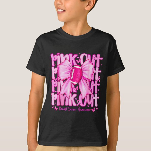 T-shirt Womens Nk Out Football Tackle Breast Cancer Awaren (Devant)