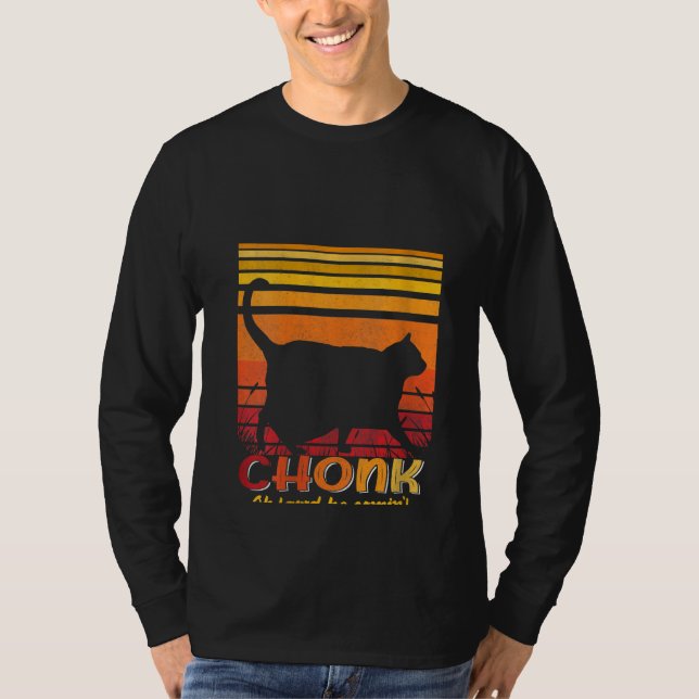 T-shirt Womens Oh Lord He Coming Chonk Scale Chat Meme (Devant)