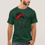 T-shirt Womens ough as a Mother Brown Eyes Rosie the Rivet<br><div class="desc">Womens ough as a Mother Brown Eyes Rosie the Riveter Mothers Day VNeck  .</div>