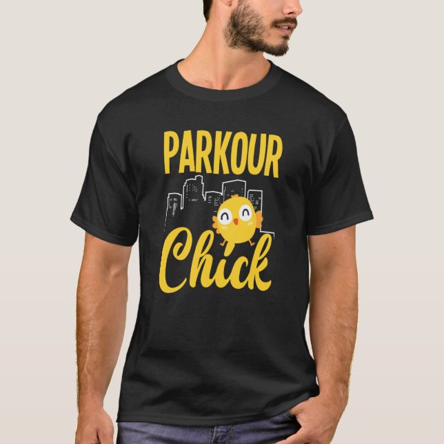 T-shirt Womens Parkour Chick Parkour Girl (Devant)