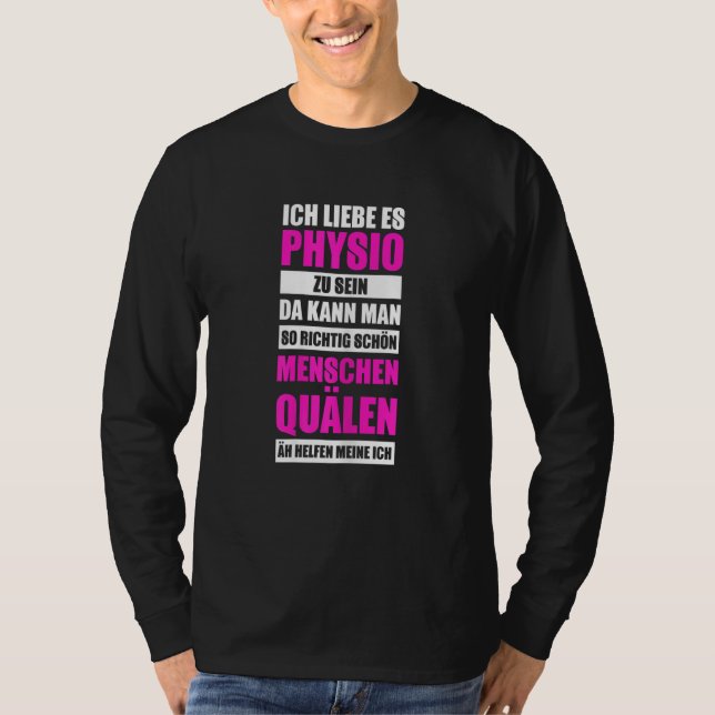 T-shirt Womens Physiotherapy  physio physiotherapy saying (Devant)