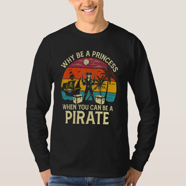 T-shirt Womens Pirate Freebooter Saying For A Of A Caribbe (Devant)