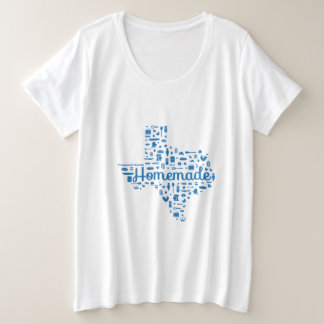 T-shirt Women's Plus Size Homemade Texas